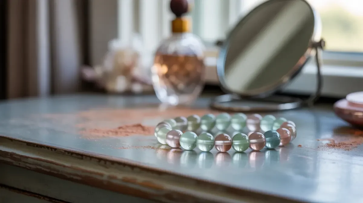 Bransoletka ze szklanych kulek